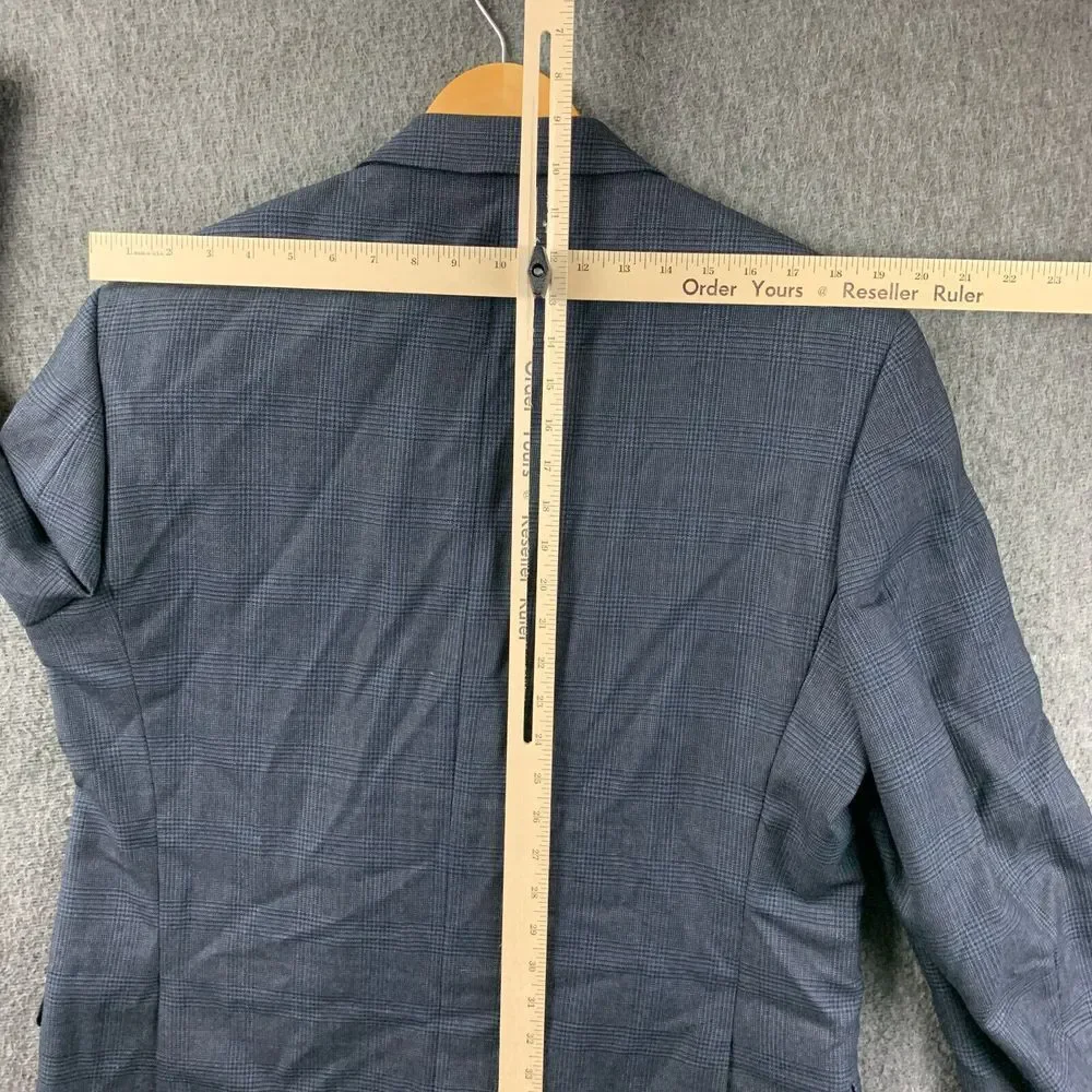 Polo Ralph Lauren‎ Wool Blazer Jacket Mens 42L Blue Prince Of Whales Sport Coat